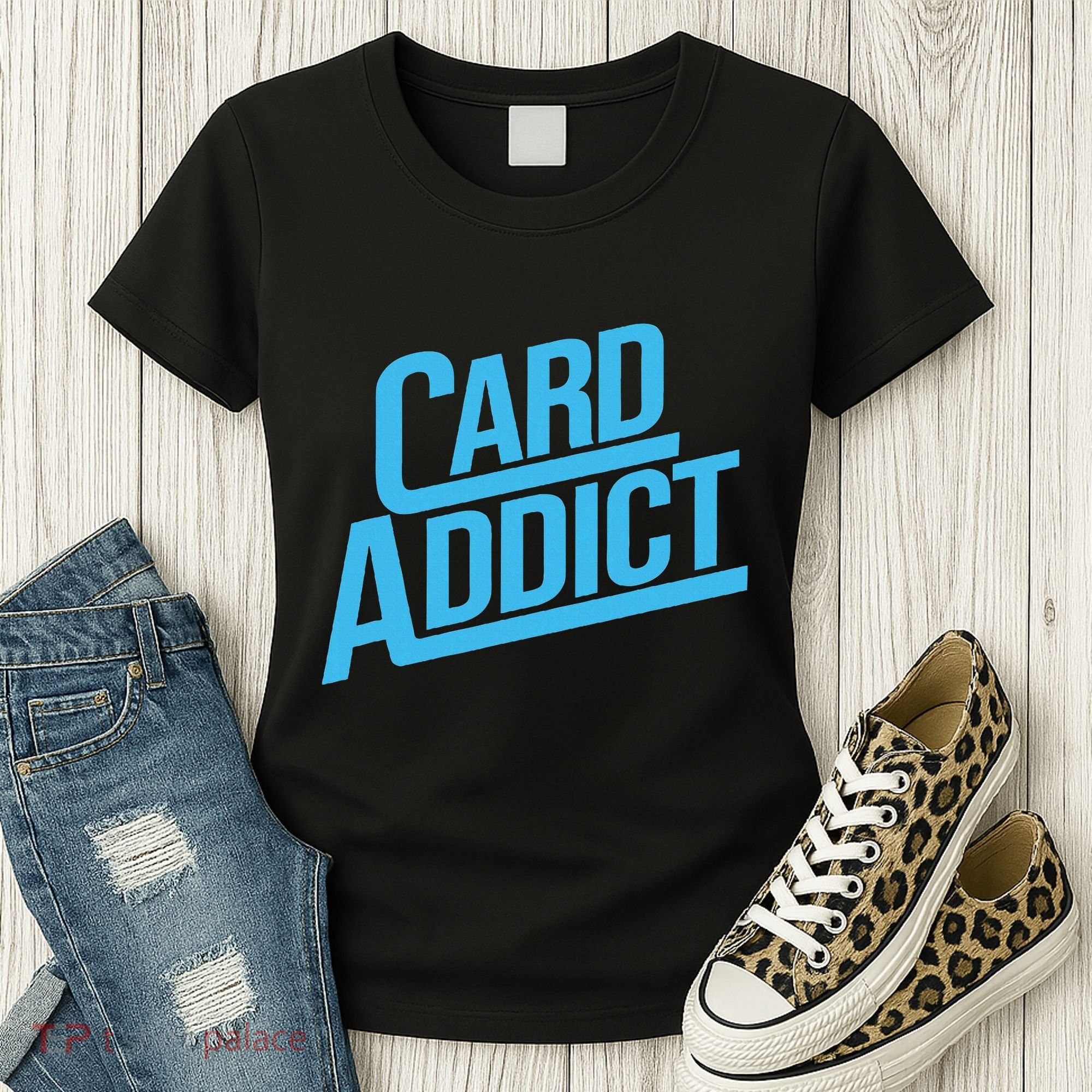Card Addict Funny Baseball Card Collector Trading Cards Women's T-Shirt