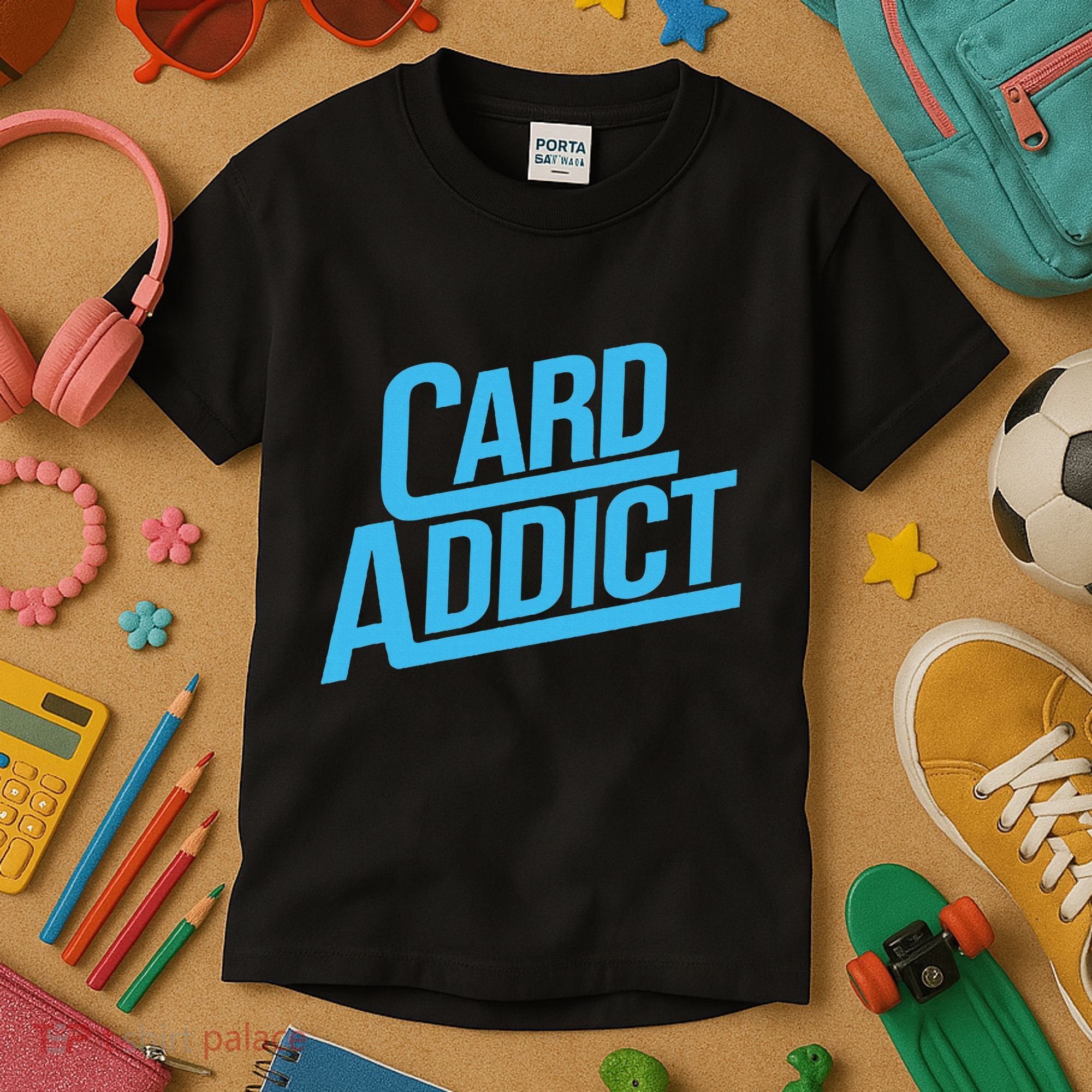 Card Addict Funny Baseball Card Collector Trading Cards Kids T-Shirt