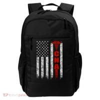 Cna American Flag Patriotic Pride Nurse Gift Backpack thumb 0