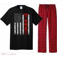 Cna American Flag Patriotic Pride Nurse Gift Pajama Set thumb 0