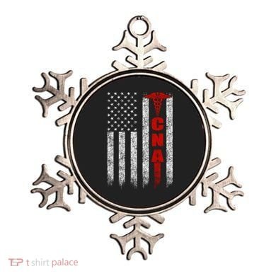 Cna American Flag Patriotic Pride Nurse Gift Ornament