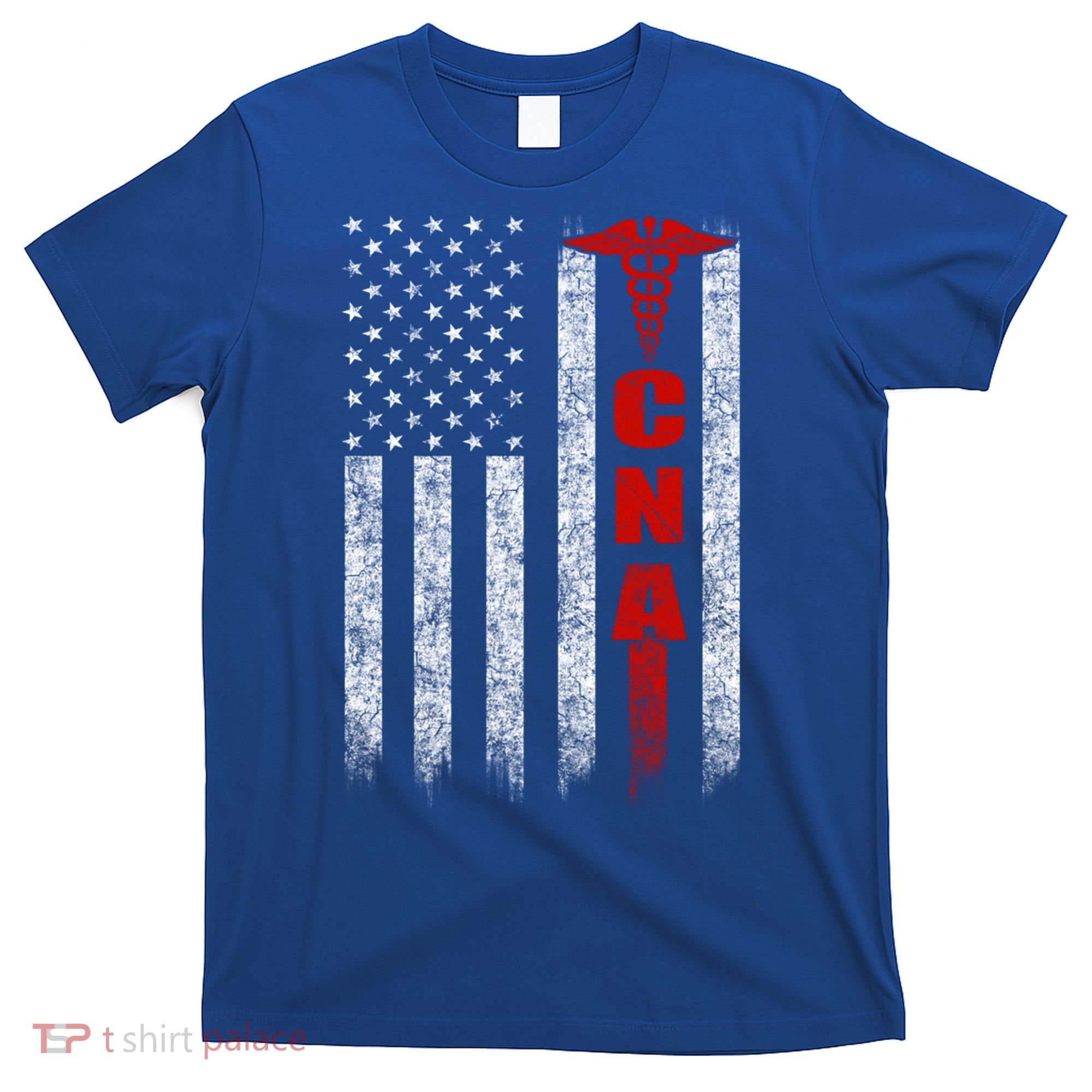 Cna American Flag Patriotic Pride Nurse Gift T-Shirt