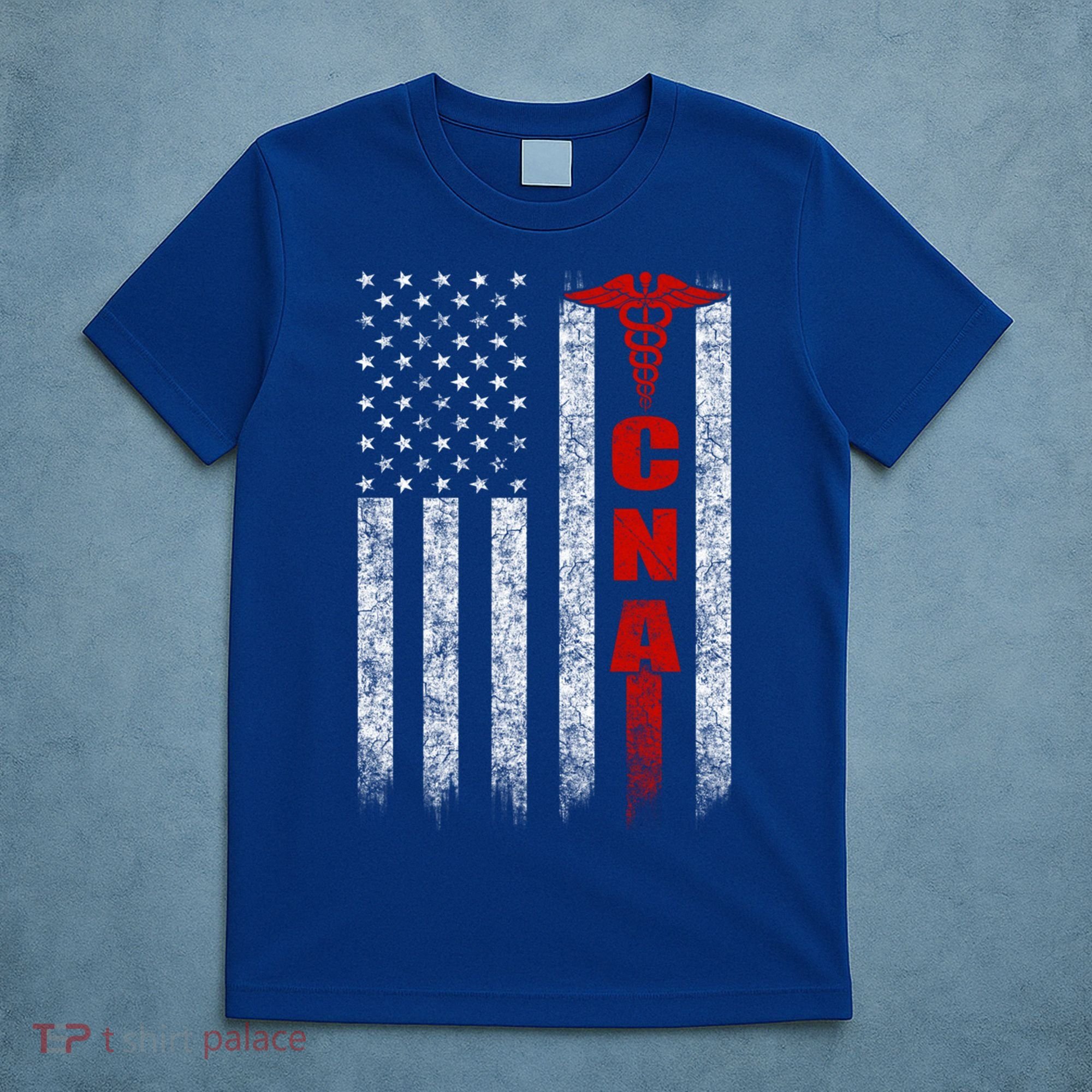 Cna American Flag Patriotic Pride Nurse Gift T-Shirt