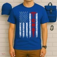 Cna American Flag Patriotic Pride Nurse Gift T-Shirt thumb 6