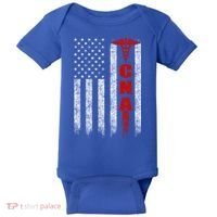 Cna American Flag Patriotic Pride Nurse Gift Baby Bodysuit thumb 0