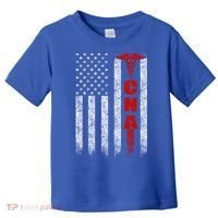 Cna American Flag Patriotic Pride Nurse Gift Toddler T-Shirt thumb 0