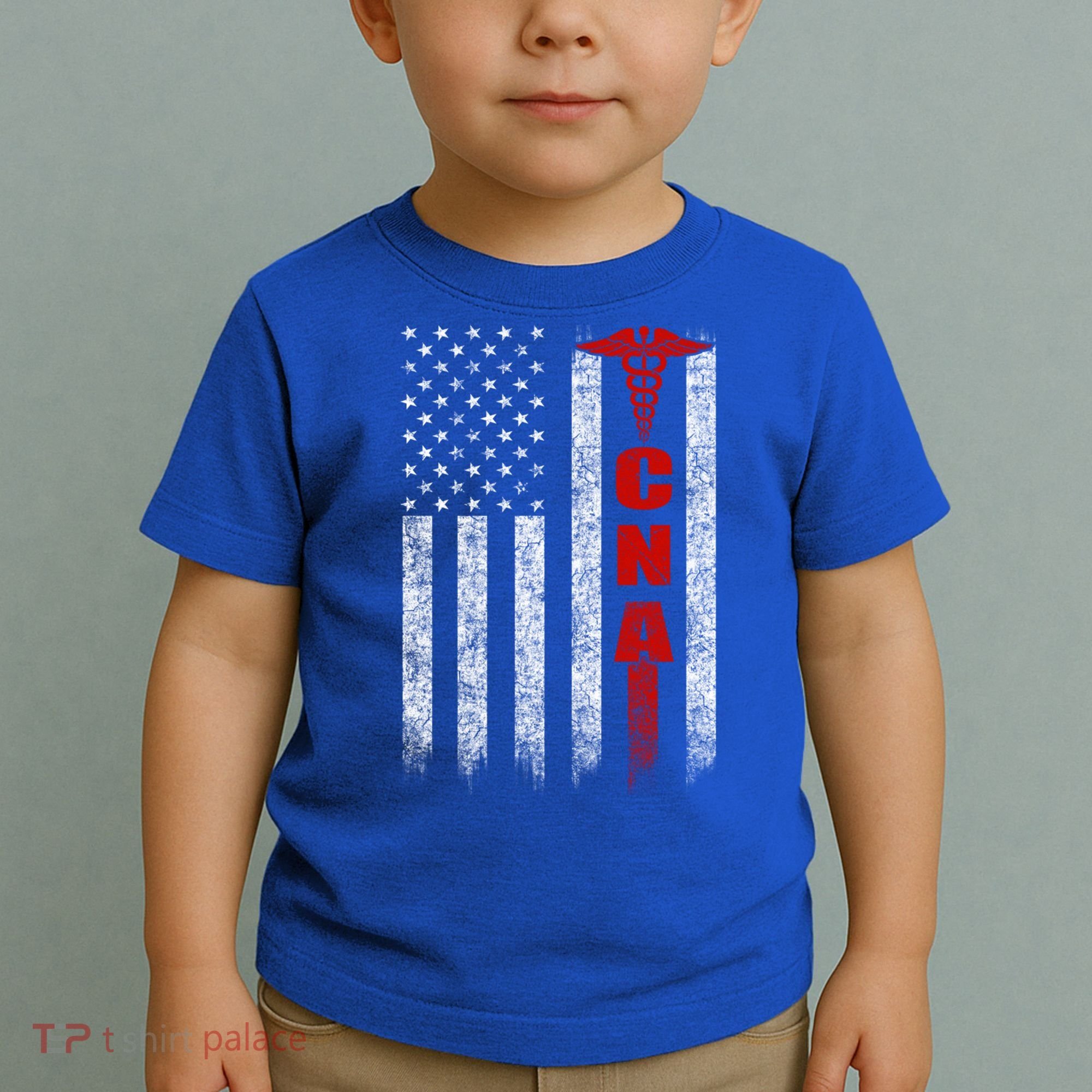Cna American Flag Patriotic Pride Nurse Gift Toddler T-Shirt