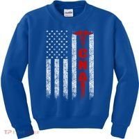 Cna American Flag Patriotic Pride Nurse Gift Kids Sweatshirt thumb 0