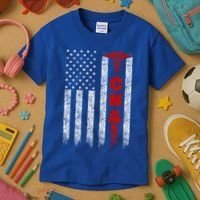 Cna American Flag Patriotic Pride Nurse Gift Kids T-Shirt thumb 3