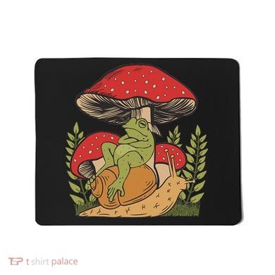 Cottagecore Aesthetic Frog Mushroom Snail Goblincore Toad Mousepad