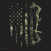 Camo American Flag Bowhunting Bow Archery Deer Hunting Gift Women's Sweatshirt thumb 2
