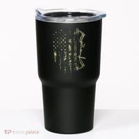 Camo American Flag Bowhunting Bow Archery Deer Hunting Gift Tumbler thumb 0