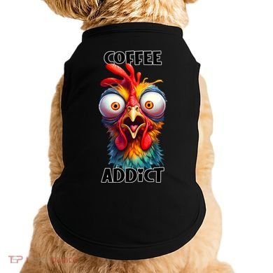 Coffee Addict Funny Turkey Doggie Tank