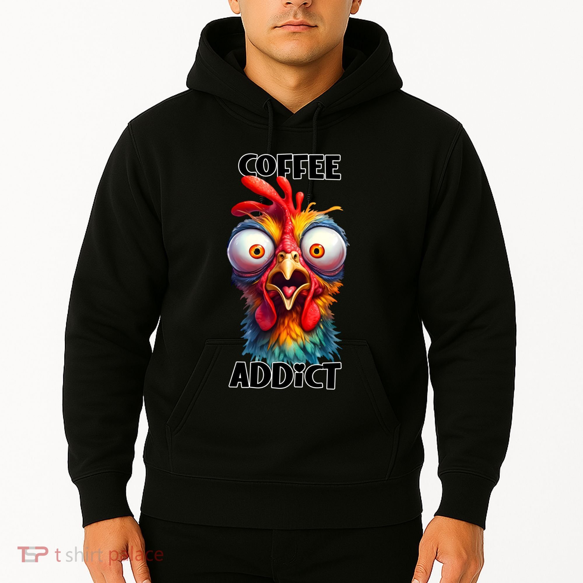 Coffee Addict Funny Turkey Hoodie