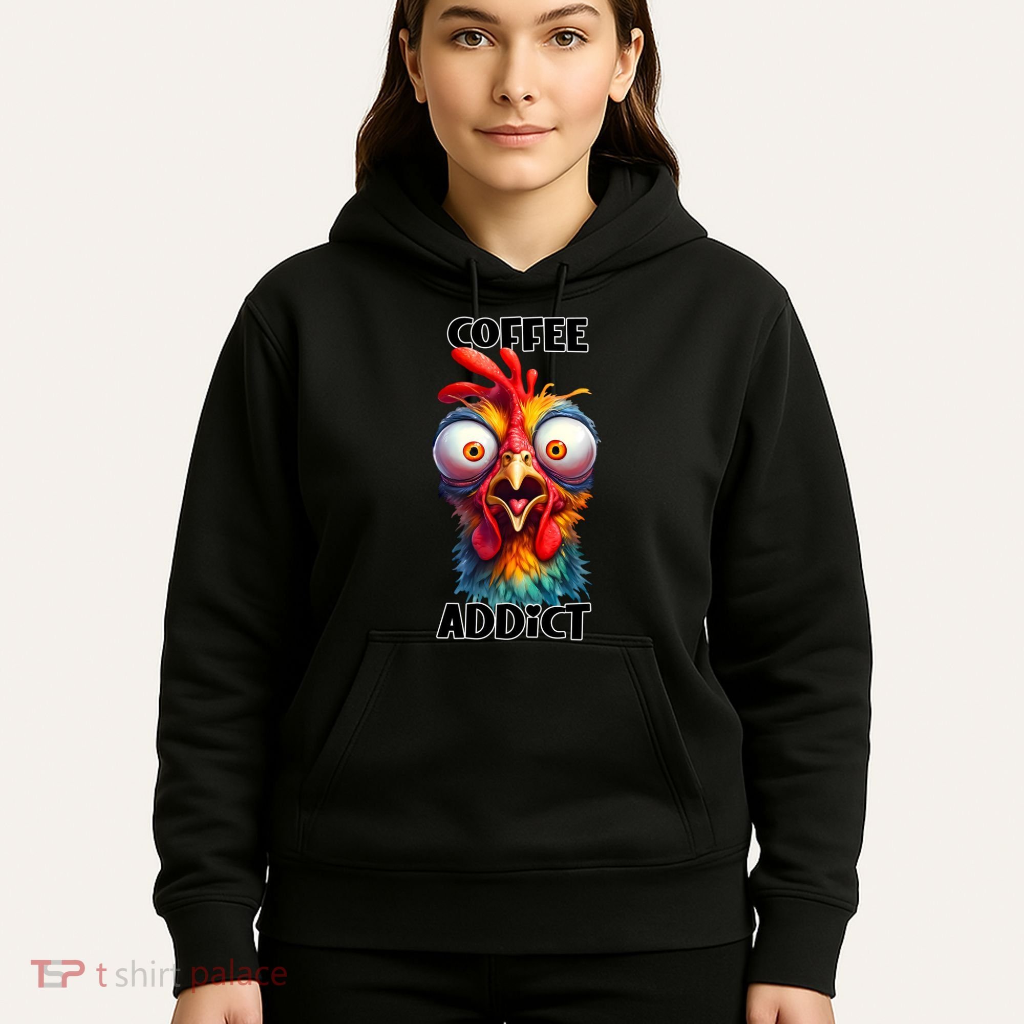 Coffee Addict Funny Turkey Hoodie