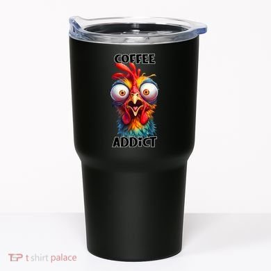 Coffee Addict Funny Turkey Tumbler