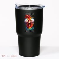 Coffee Addict Funny Turkey Tumbler thumb 0