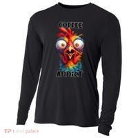 Coffee Addict Funny Turkey Cooling Performance Long Sleeve Crew thumb 0