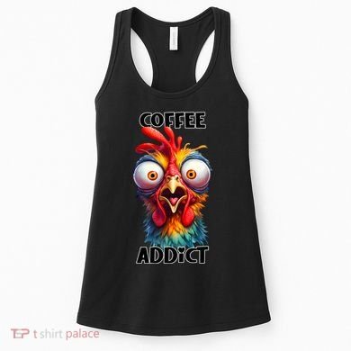 Coffee Addict Funny Turkey Women's Tank Top