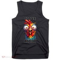 Coffee Addict Funny Turkey Tank Top thumb 0