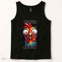 Coffee Addict Funny Turkey Tank Top thumb 2