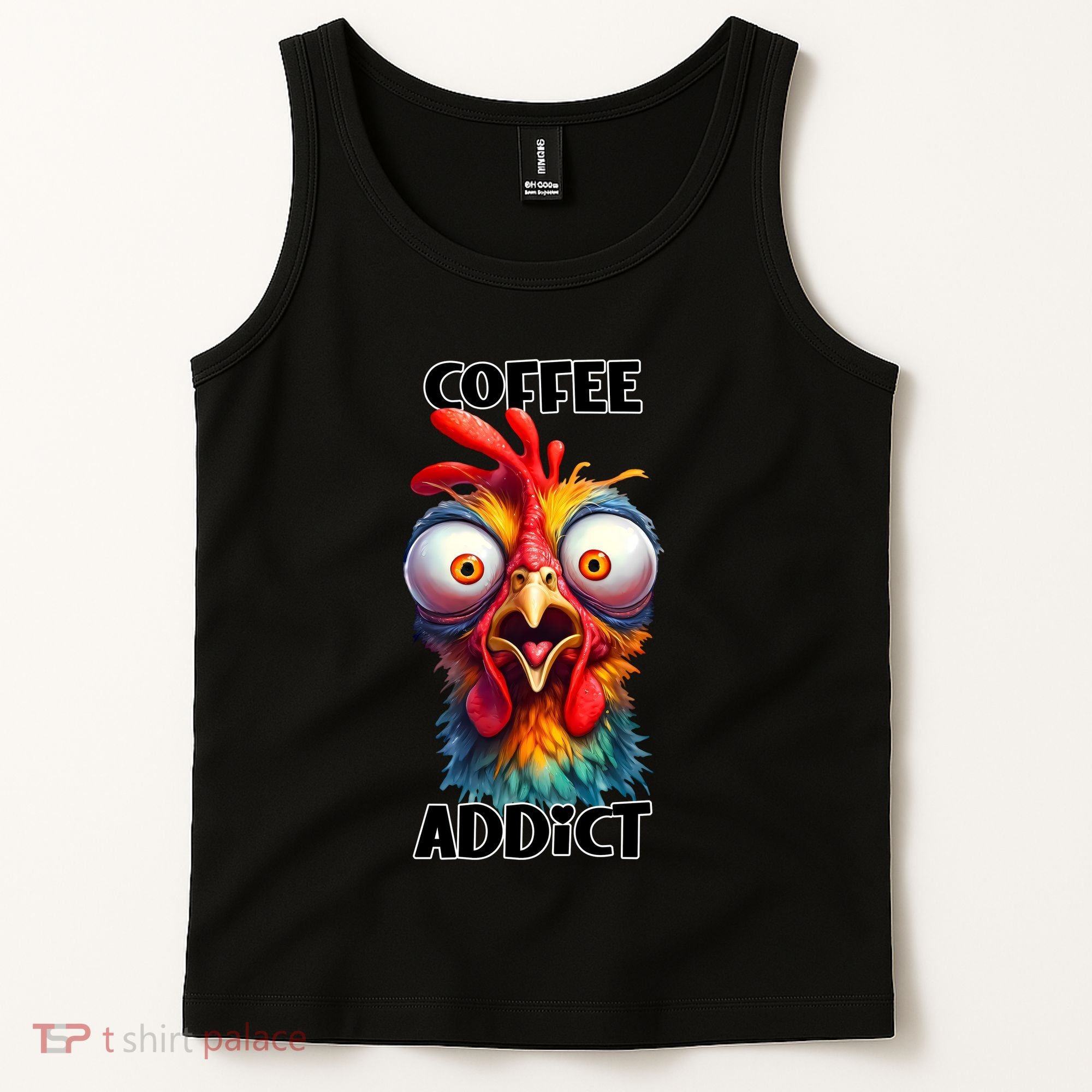 Coffee Addict Funny Turkey Tank Top