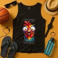 Coffee Addict Funny Turkey Tank Top thumb 4