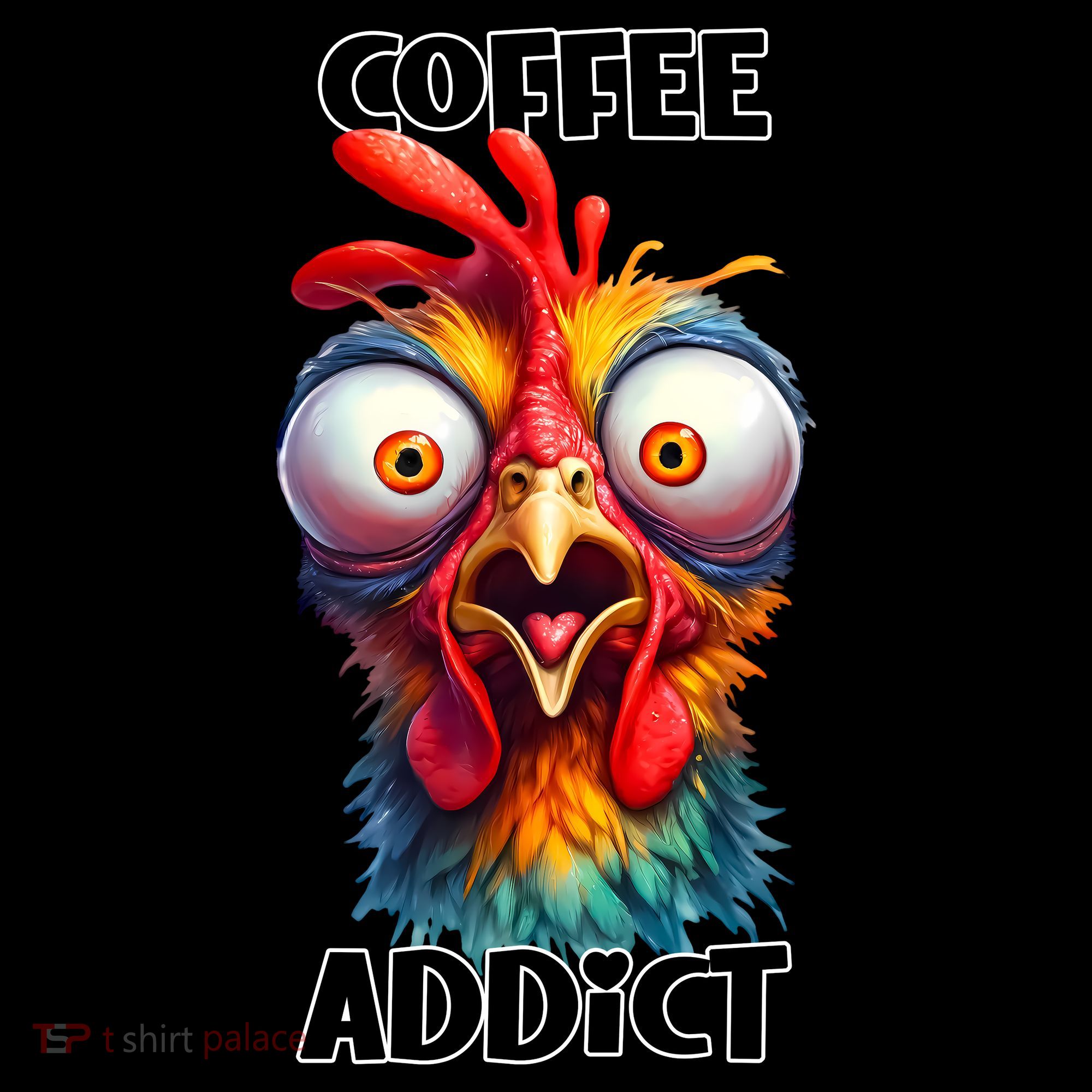 Coffee Addict Funny Turkey Tank Top