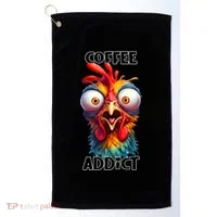 Coffee Addict Funny Turkey Golf Towel thumb 0
