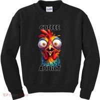 Coffee Addict Funny Turkey Kids Sweatshirt thumb 0