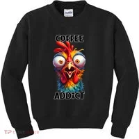 Coffee Addict Funny Turkey Kids Sweatshirt thumb 0
