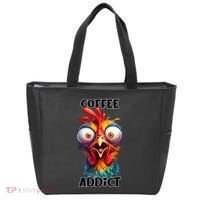 Coffee Addict Funny Turkey Tote Bag thumb 0