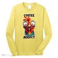Coffee Addict Funny Turkey Long Sleeve Shirt thumb 0