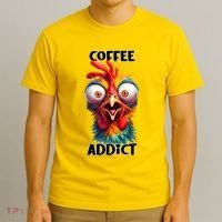Coffee Addict Funny Turkey T-Shirt thumb 3