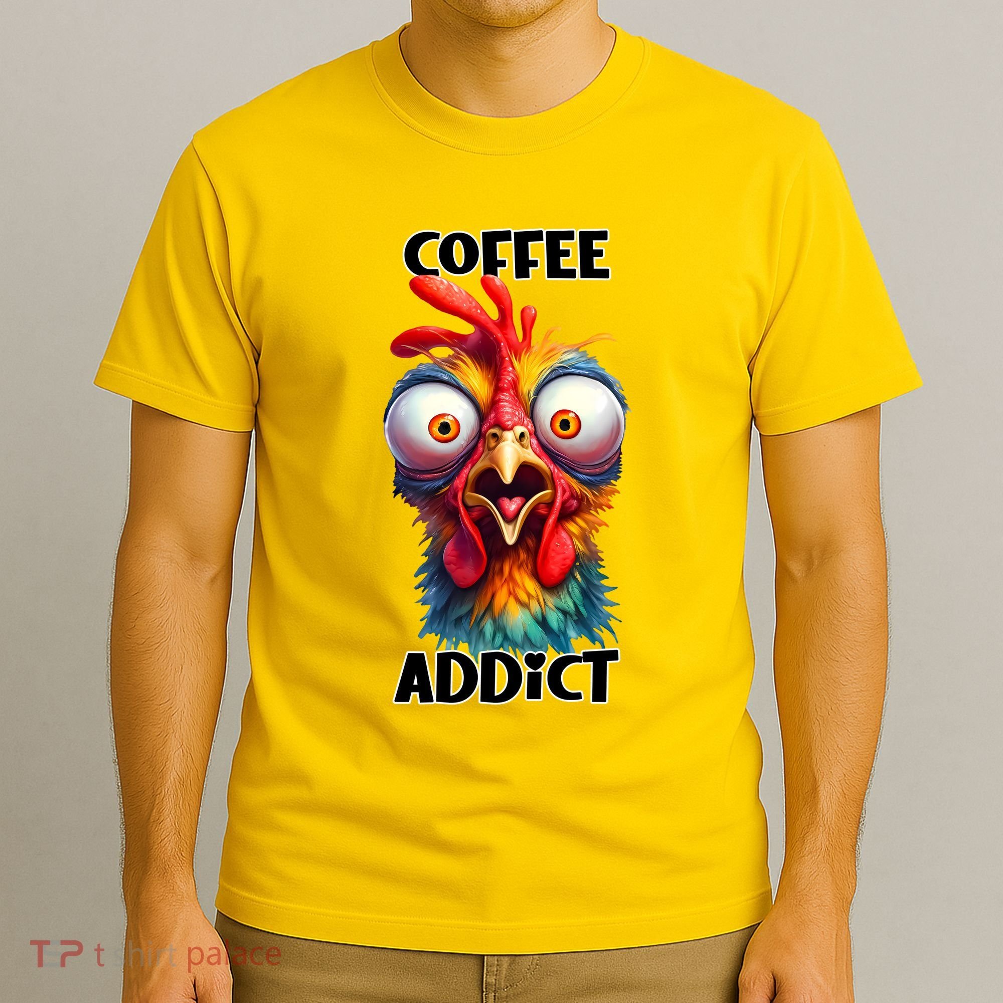 Coffee Addict Funny Turkey T-Shirt