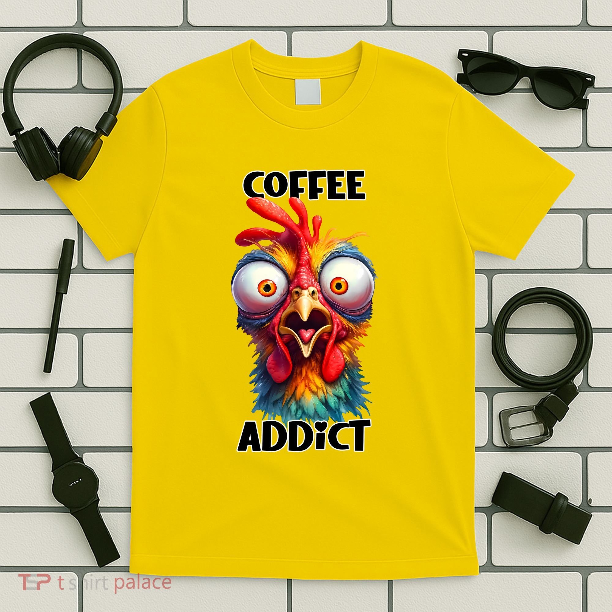 Coffee Addict Funny Turkey T-Shirt