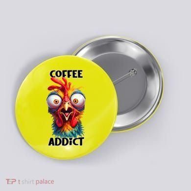 Coffee Addict Funny Turkey Button
