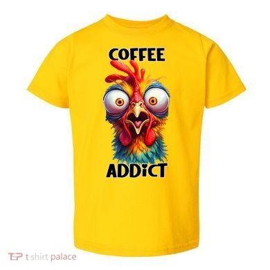 Coffee Addict Funny Turkey Toddler T-Shirt