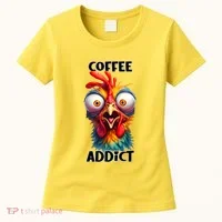 Coffee Addict Funny Turkey Women's T-Shirt thumb 0