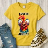 Coffee Addict Funny Turkey Women's T-Shirt thumb 3
