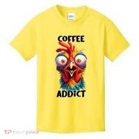 Coffee Addict Funny Turkey Kids T-Shirt thumb 0