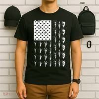 Cool Arrowhead For Men Women Bowhunt Arrow Hunting USA Flag T-Shirt thumb 6