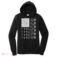 Cool Arrowhead For Men Women Bowhunt Arrow Hunting USA Flag Women's Hoodie thumb 0
