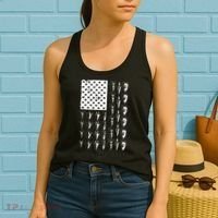 Cool Arrowhead For Men Women Bowhunt Arrow Hunting USA Flag Women's Tank Top thumb 2