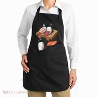 Cute And Funny Japanese Nigiri Sushi Sleepwalking Apron thumb 2