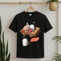 Cute And Funny Japanese Nigiri Sushi Sleepwalking T-Shirt thumb 2