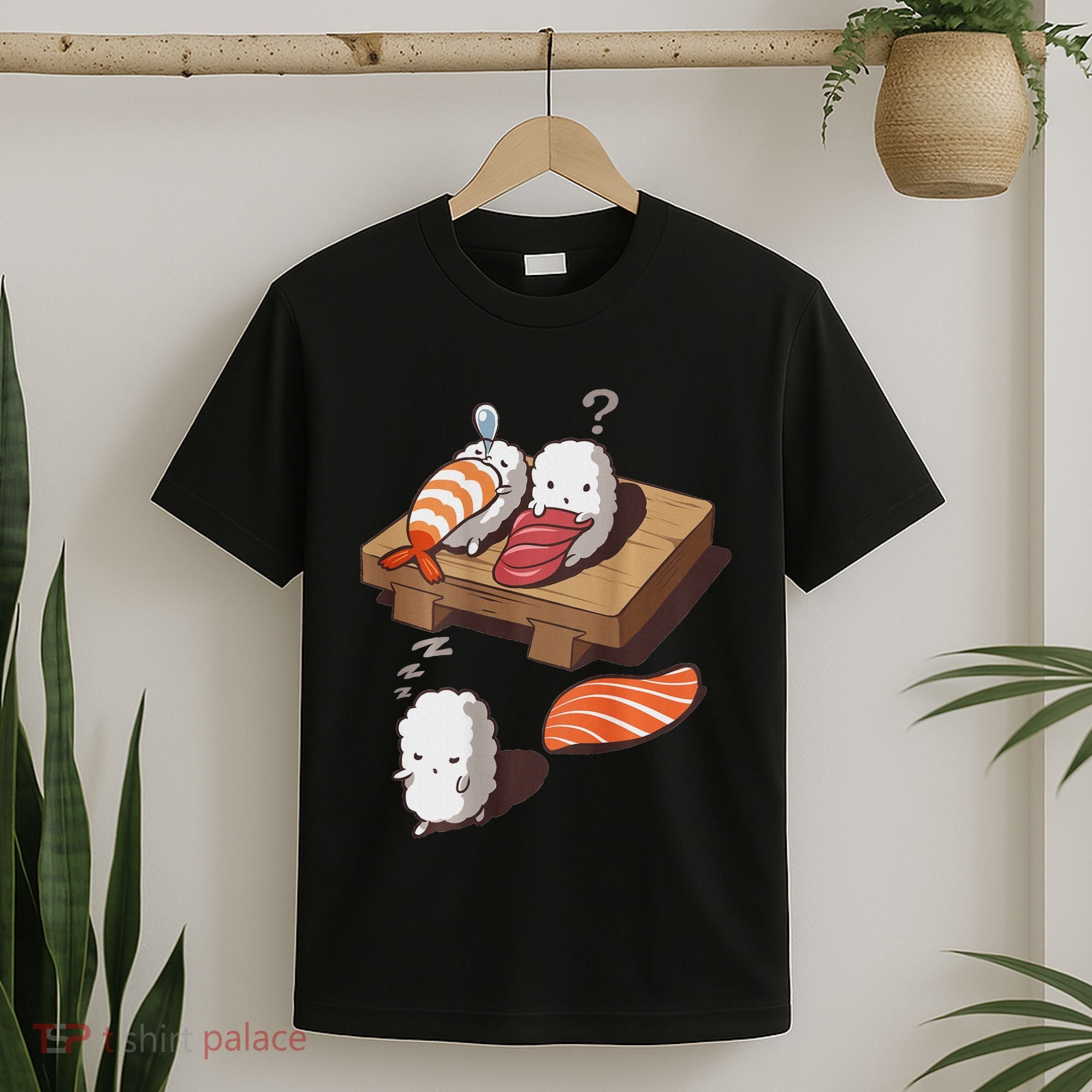 Cute And Funny Japanese Nigiri Sushi Sleepwalking T-Shirt