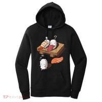Cute And Funny Japanese Nigiri Sushi Sleepwalking Women's Hoodie thumb 0