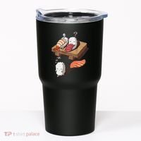 Cute And Funny Japanese Nigiri Sushi Sleepwalking Tumbler thumb 0