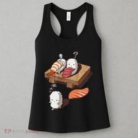 Cute And Funny Japanese Nigiri Sushi Sleepwalking Women's Tank Top thumb 3